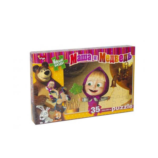 

Пазл мягкий Danko toys Маша и медведь: леденец 35 элементов