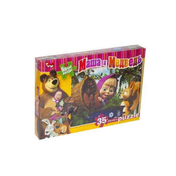 

Пазл мягкий Danko toys Маша и медведь: белочка 35 элементов