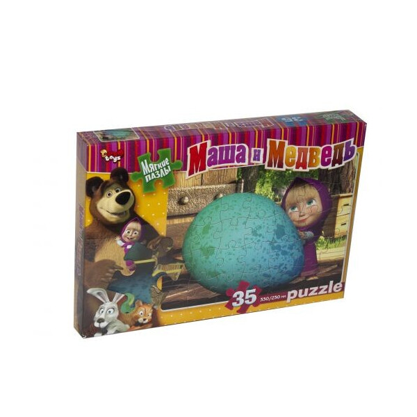 

Пазл мягкий Danko toys Маша и медведь: яйцо 35 элементов