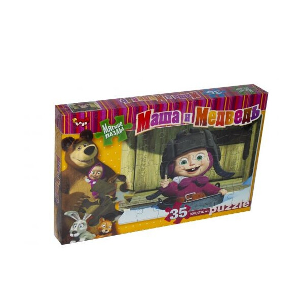

Пазл мягкий Danko toys Маша и медведь: зима 35 элементов
