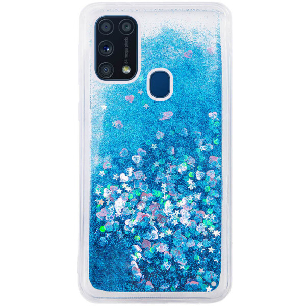 

TPU чехол Liquid hearts для Samsung Galaxy M31 Бирюзовый (133804)