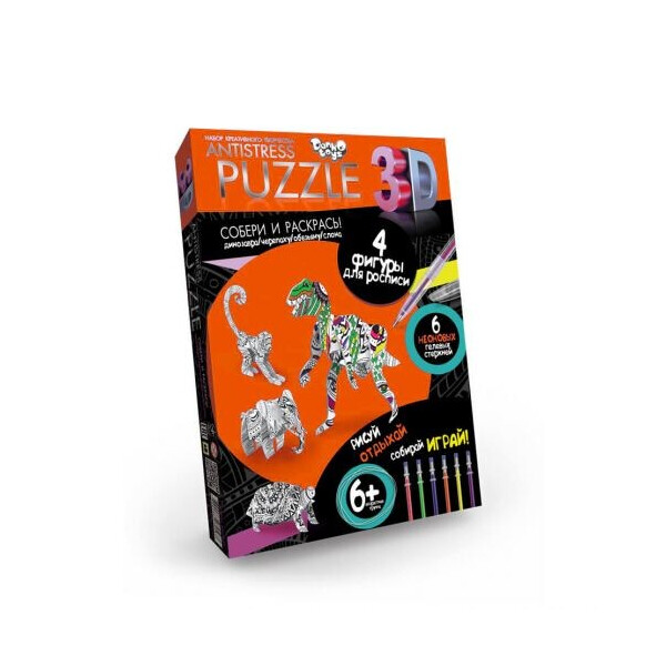 

Пазл 3D Danko toys Животные (56454)