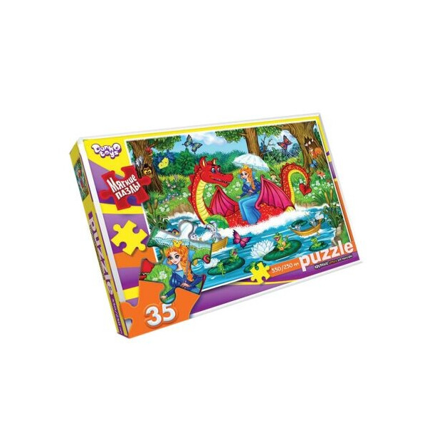 

Пазл мягкий Danko toys Дракон и принцесса 35 элементов
