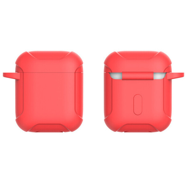 

Силиконовый футляр Armor с карабином для Airpods Красный (133201)