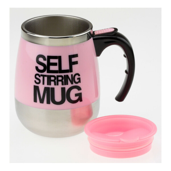 

Термокружка с миксером Self Stirring Mug Розовая 400 мл