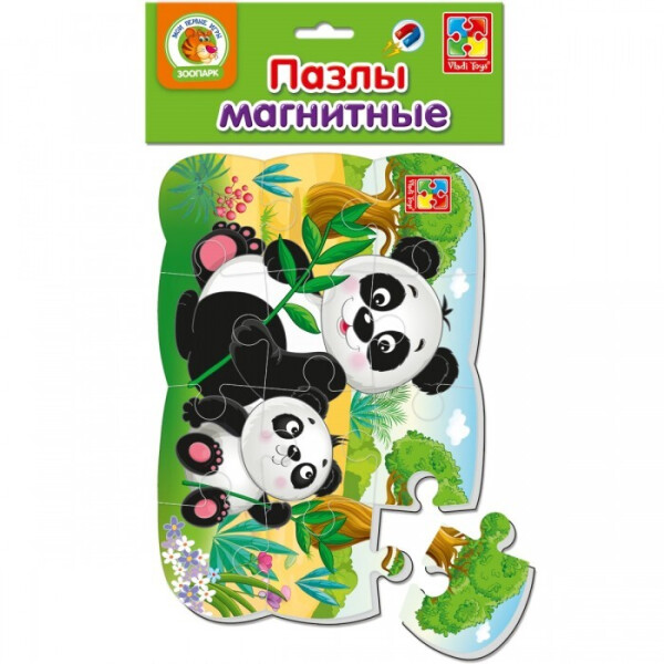 

Пазл магнитный Vladi Toys Панда 12 элементов