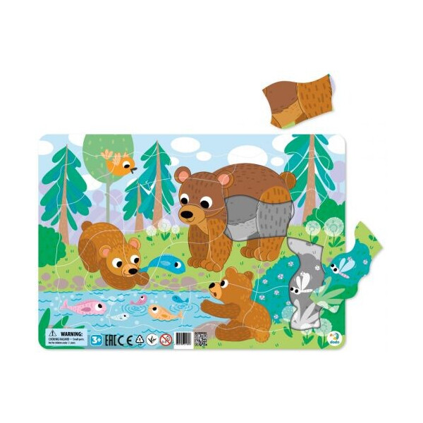 

Пазл с рамкой Vladi Toys Мишки 21 элементов