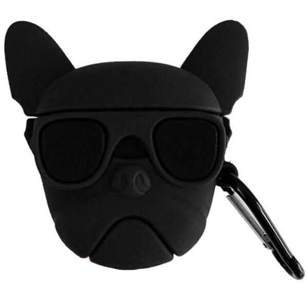 

Силиконовый футляр Bulldog для наушников AirPods + карабин Бульдог / Черный (128299)
