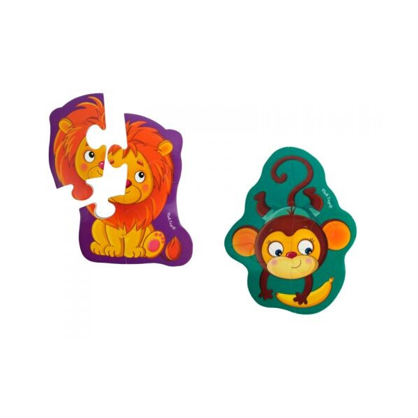 

Пазл магнитный Vladi Toys Обезьянка и львенок (59193)
