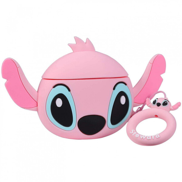 

Силиконовый футляр Disney series для наушников AirPods + кольцо Стич / Розовый (145326)