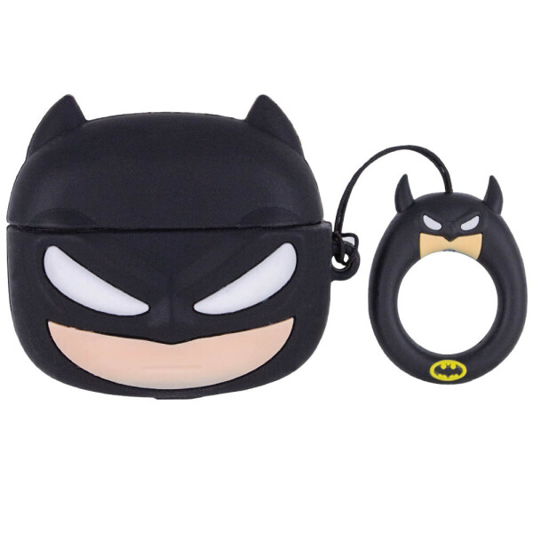 

Силиконовый футляр Marvel & DC series для наушников AirPods Pro + кольцо Бетмен / Черный (124383)