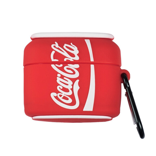 

Силиконовый футляр Can для наушников AirPods Pro + карабин Кока-Кола / Красный (124379)