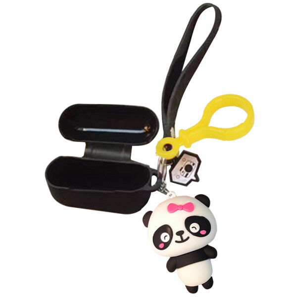 

Силиконовый футляр Cute Charm для наушников AirPods Pro Панда Девочка / Черный (128263)