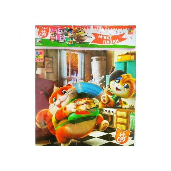

Пазл мягкий Vladi Toys 44 Котенка На кухне