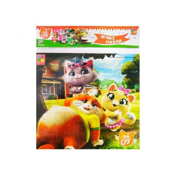 

Пазл мягкий Vladi Toys 44 Котенка Возле дома