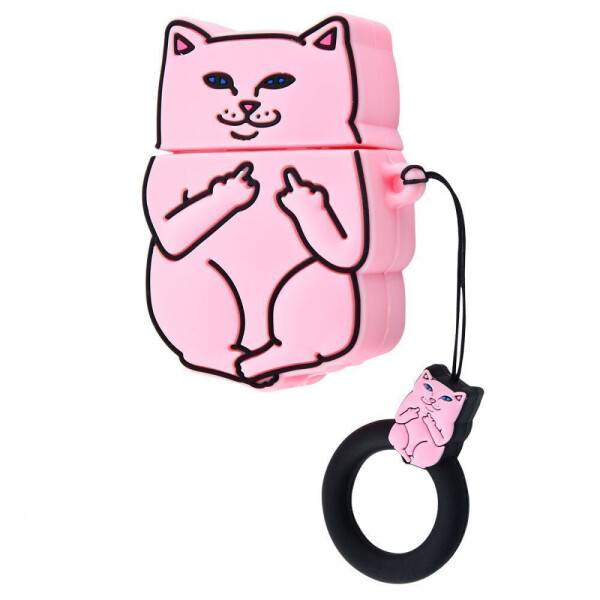 

Силиконовый футляр Cat Fakk с кольцом для наушников AirPods Кот / Розовый (127578)