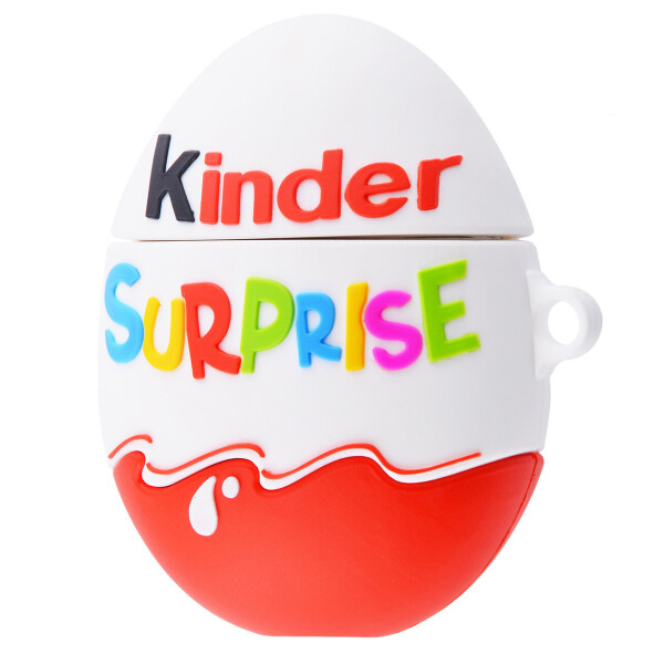 

Силиконовый футляр Kinder Surprise с карабином для наушников AirPods Kinder Surprise / Красно-белый (120308)