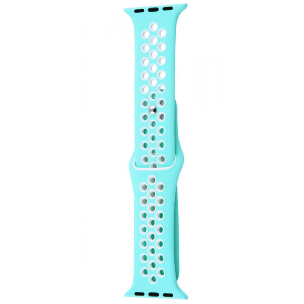 

Силиконовый ремешок Sport Nike+ для Apple watch 38mm/40mm marine green/white (109604)