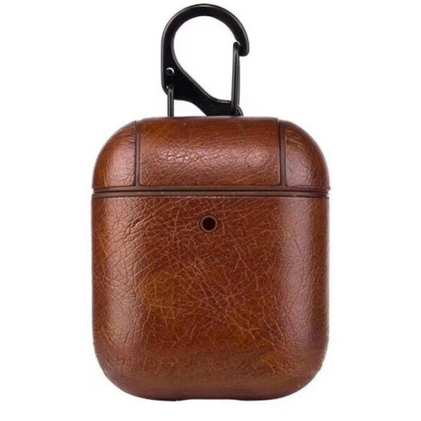 

Кожаный футляр Leather series для наушников AirPods Коричневый (119475)