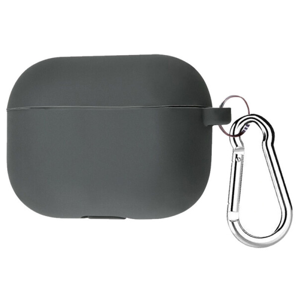 

Силиконовый футляр с карабином для наушников AirPods Pro Серый / Dark Grey (123583)