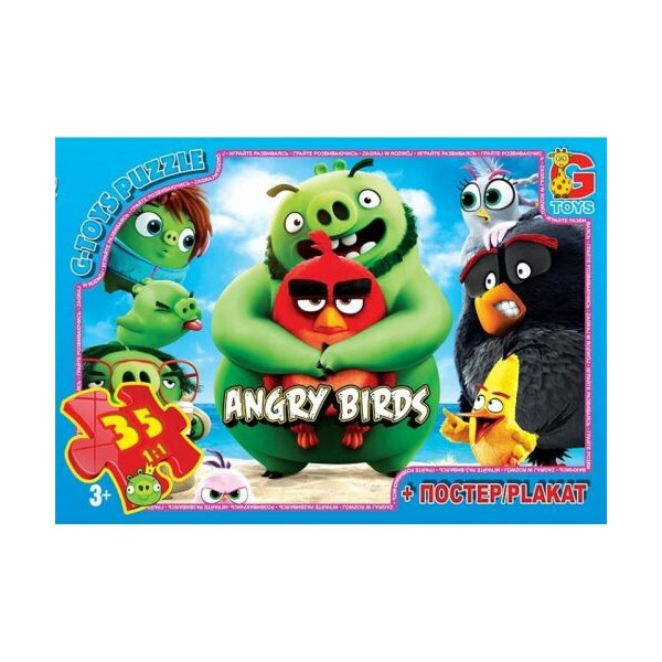 

Пазл G-toys Angry Birds 35 элементов