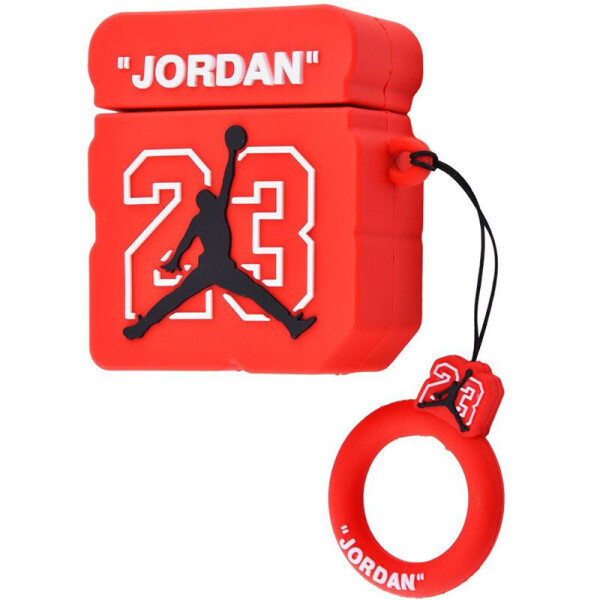 

Силиконовый футляр Square case для наушников AirPods Jordan 23 / Красный (119425)