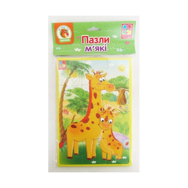 

Пазл мягкий Vladi Toys Звери зоопарка