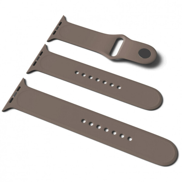 

Силиконовый ремешок для Apple Watch Sport Band 42 / 44 (S/M & M/L) 3pcs Коричневый / Cocoa (125083)