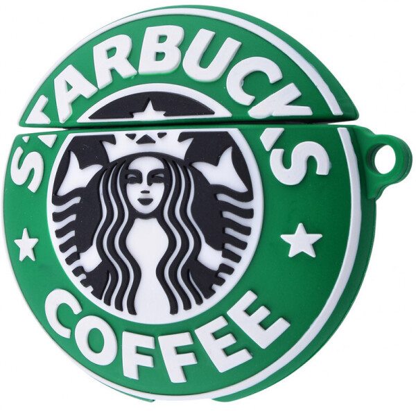 

Силиконовый футляр Logo series для наушников AirPods + карабин Starbucks Coffee (114010)