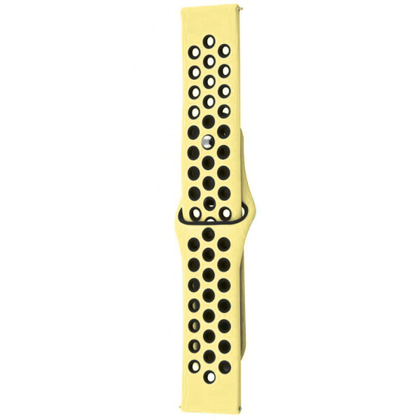 

Силиконовый ремешок Sport Nike+ для Amazfit/Samsung 20 mm yellow/black (132322)