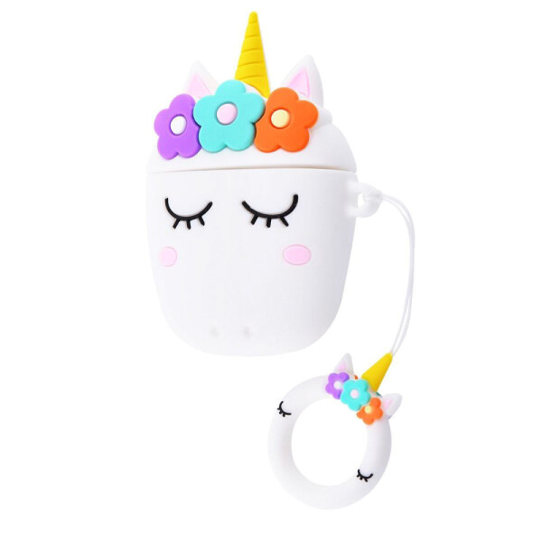 

Силиконовый футляр Sleep Unicorn series для наушников AirPods + кольцо Белый (111042)