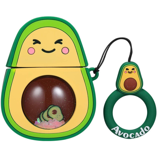 

Силиконовый футляр Fruits series with Sparcles & Water для наушников AirPods + кольцо Avocado / Зеленый (111036)