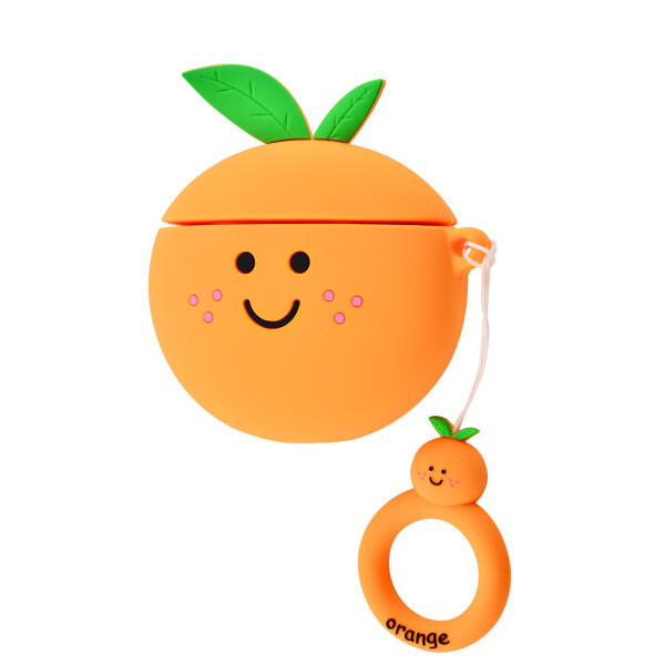 

Силиконовый футляр Smile Fruits series для наушников AirPods orange (110804)