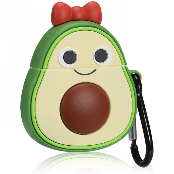 

Силиконовый футляр Smile Fruits series для наушников AirPods Avocado girl / Зеленый (124558)