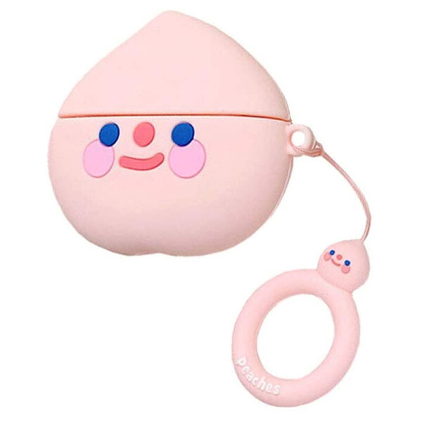 

Силиконовый футляр Smile Fruits series для наушников AirPods Peach 2 (145350)