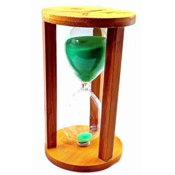 

Часы песочные 60 минут Бирюзовый Песок (19х11х11 см) Homade