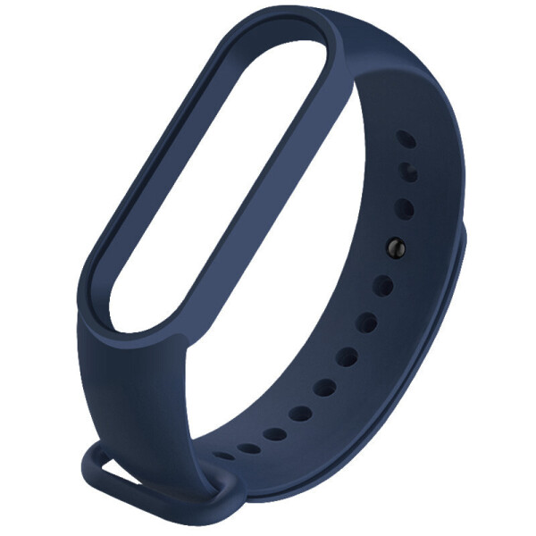 

Силиконовый ремешок для Xiaomi Mi Band 5 Синий/Grey Cobalt (138588)