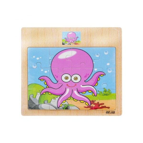 

Пазл деревянный JIA YU TOY Осьминог 12 деталей