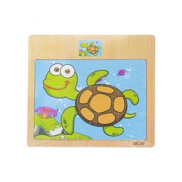 

Пазл деревянный JIA YU TOY Черепашка 12 деталей