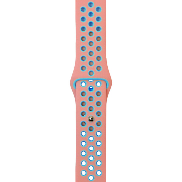

Силиконовый ремешок Sport Nike+ для Amazfit/Samsung 20 mm light pink/marine green (141355)
