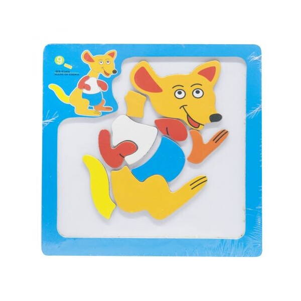 

Пазл-вкладыш деревянный Nosup Кенгуру 9 элементов