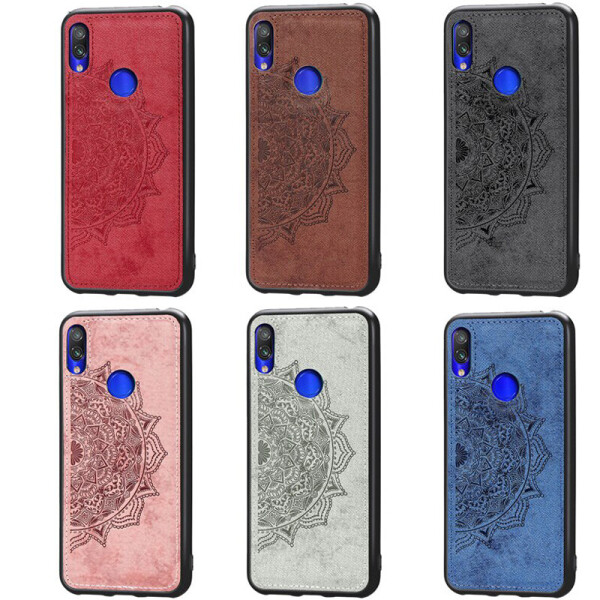 

TPU+Textile чехол Mandala с 3D тиснением для Xiaomi Redmi Note 7 Pro Синий (104174)