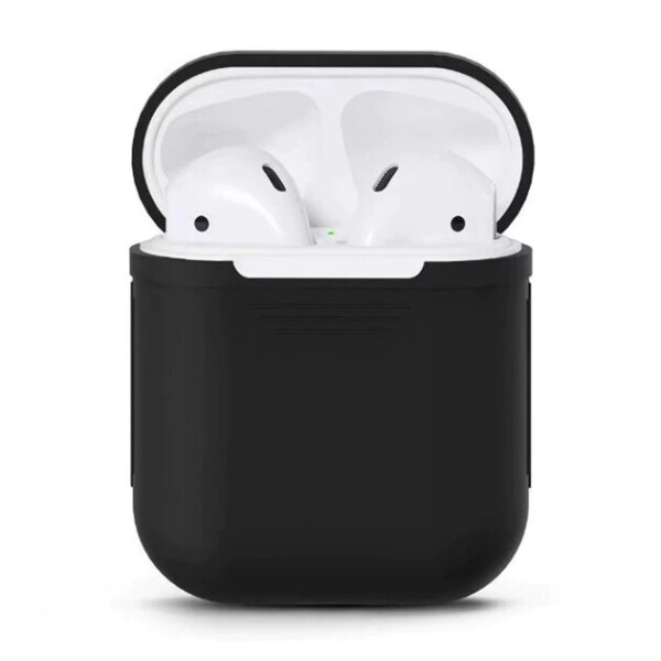 

Силиконовый футляр для наушников Airpods Ultra Slim Черный (99751)