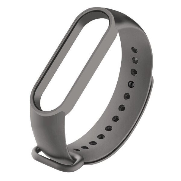 

Силиконовый ремешок для Xiaomi Mi Band 3/4 Серый/Dark Gray (142127)