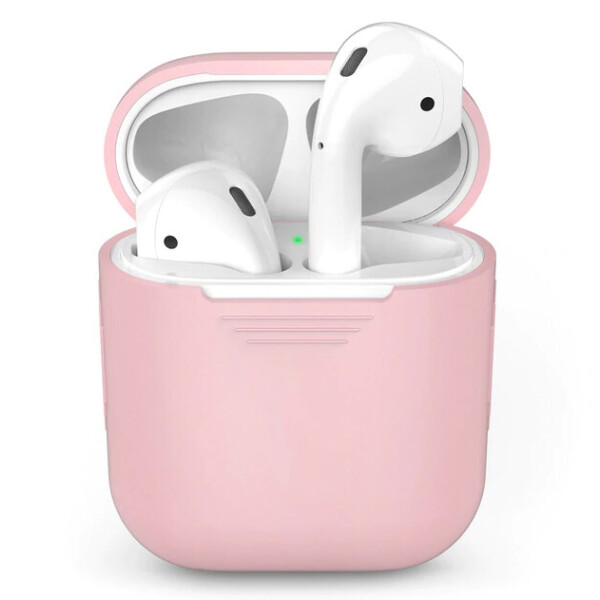 

Силиконовый футляр для наушников Airpods Slim Розовый (103851)