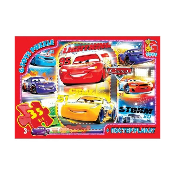 

Пазл G-toys Тачки 35 элементов (64112)