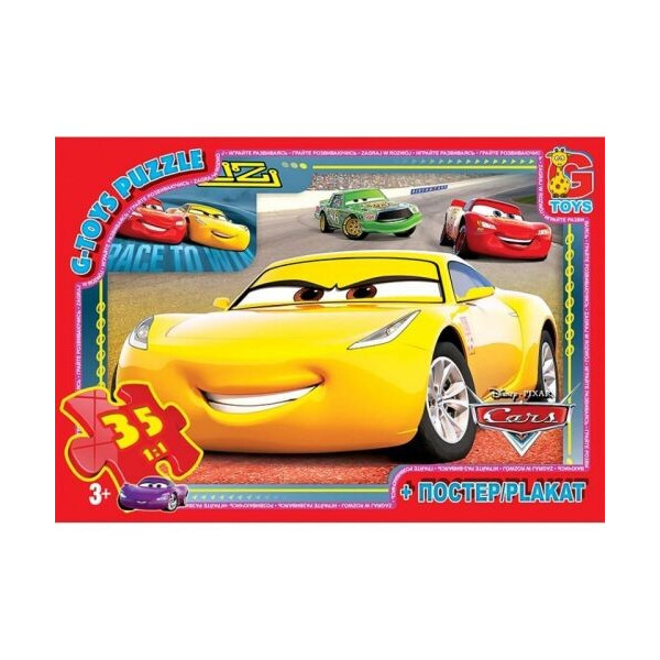

Пазл G-toys Тачки 35 элементов (64113)