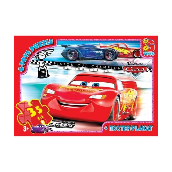 

Пазл G-toys Тачки 35 элементов (64114)