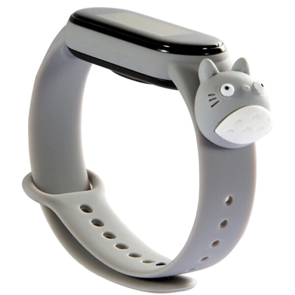 

Силиконовый ремешок Cartoon Face для Xiaomi Mi Band 5 Серый/Тоторо (144245)