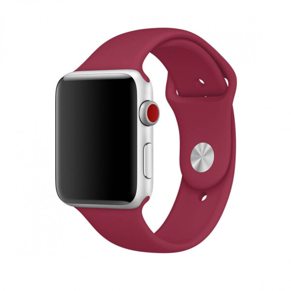 

Силиконовый ремешок для Apple watch 42mm/44mm Красный/Rose Red (92900)